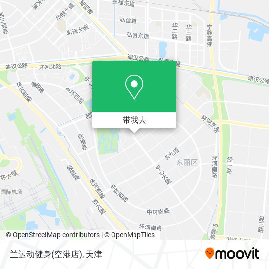 兰运动健身(空港店)地图