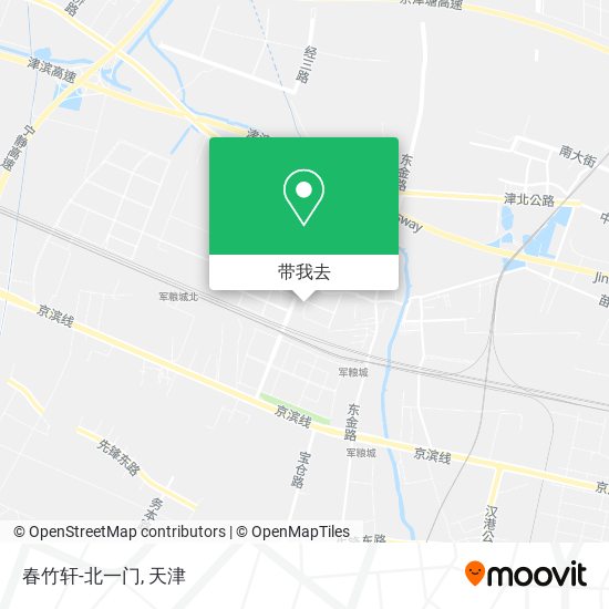 春竹轩-北一门地图