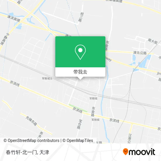 春竹轩-北一门地图