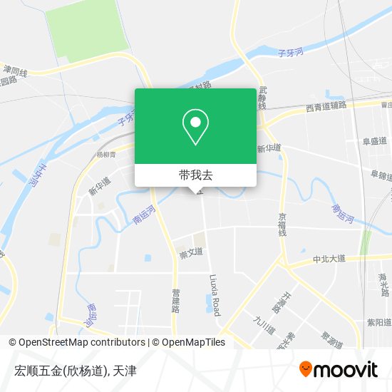 宏顺五金(欣杨道)地图