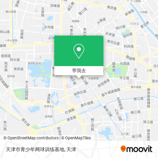 天津市青少年网球训练基地地图