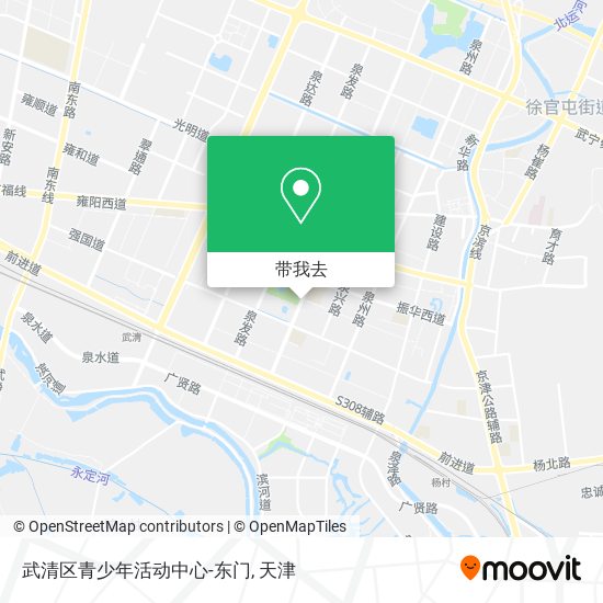 武清区青少年活动中心-东门地图