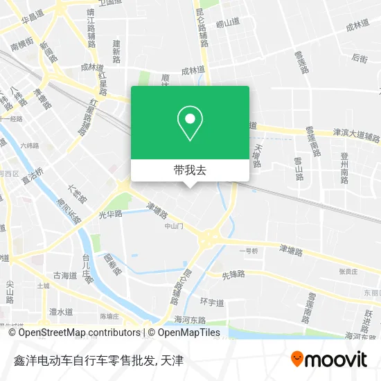 鑫洋电动车自行车零售批发地图