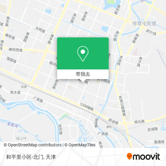 和平里小区-北门地图