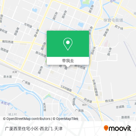 广厦西里住宅小区-西北门地图