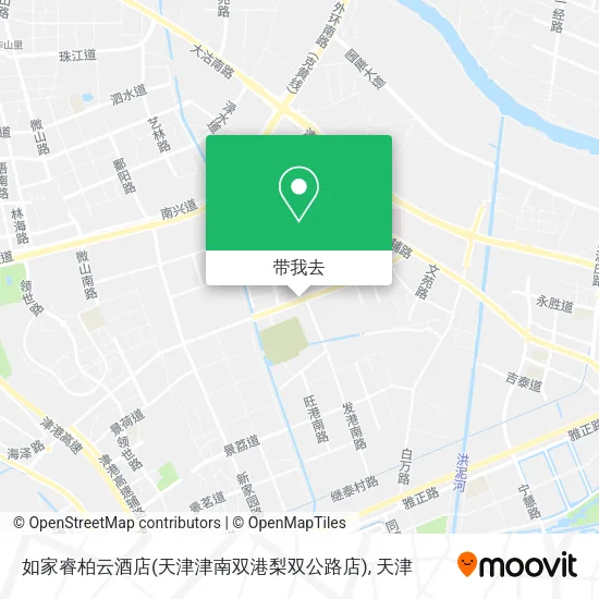 如家睿柏云酒店(天津津南双港梨双公路店)地图