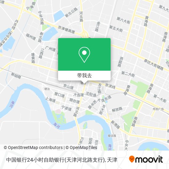 中国银行24小时自助银行(天津河北路支行)地图