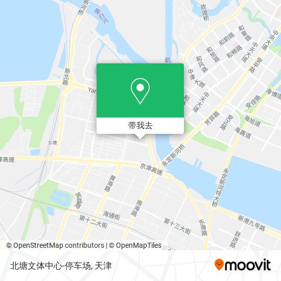 北塘文体中心-停车场地图