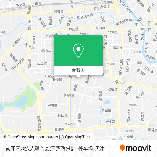 南开区残疾人联合会(三潭路)-地上停车场地图