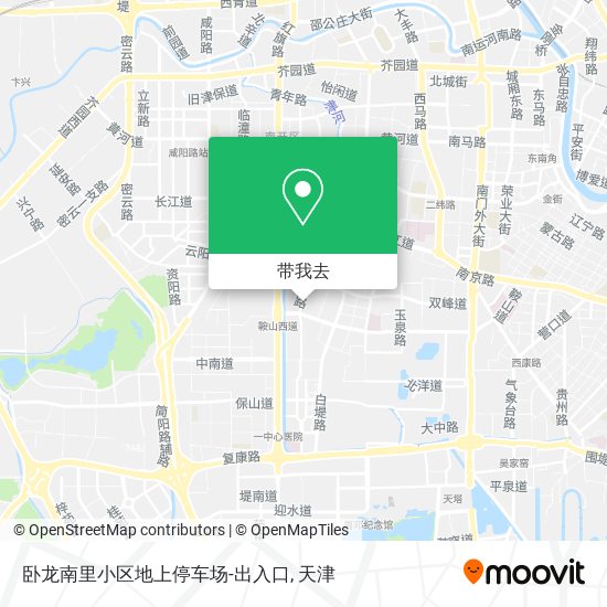 卧龙南里小区地上停车场-出入口地图