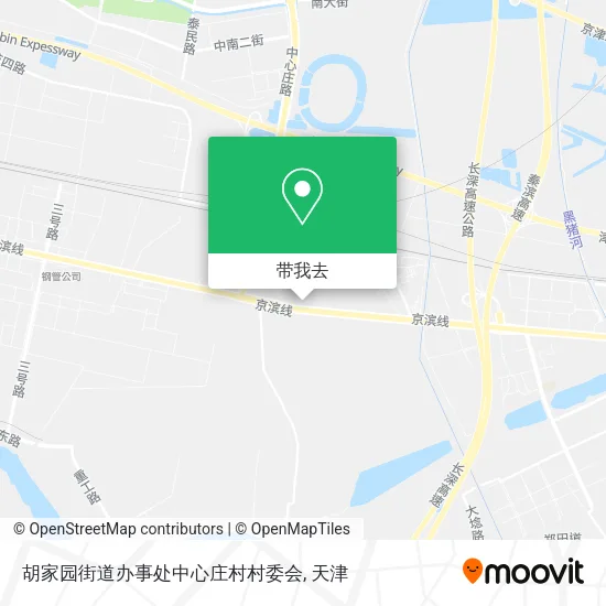 胡家园街道办事处中心庄村村委会地图