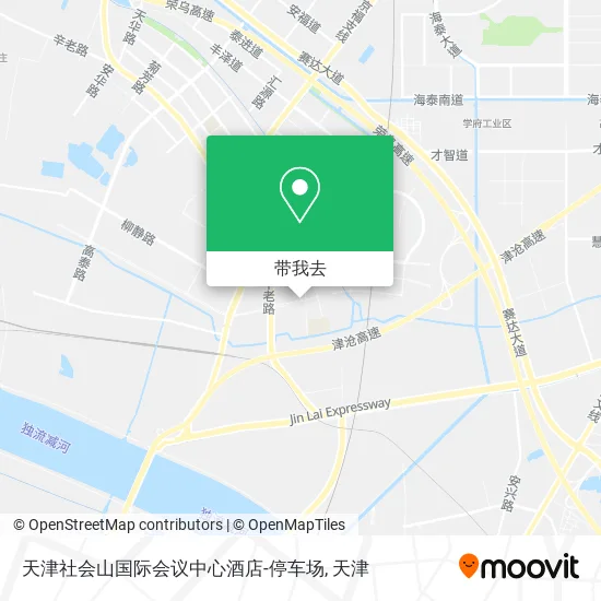 天津社会山国际会议中心酒店-停车场地图