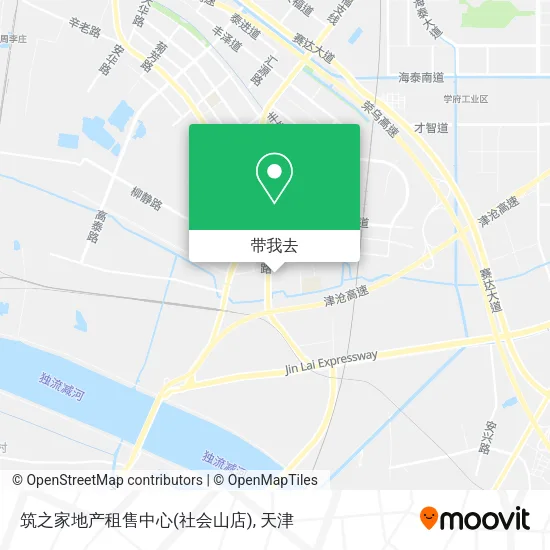 筑之家地产租售中心(社会山店)地图