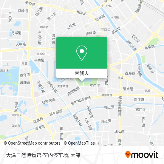 天津自然博物馆-室内停车场地图