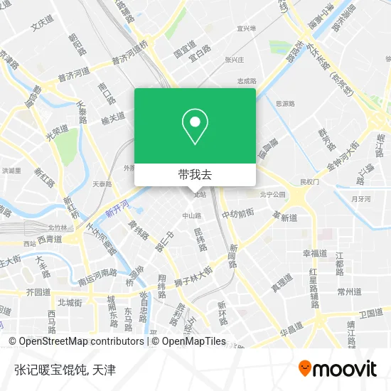 张记暖宝馄饨地图