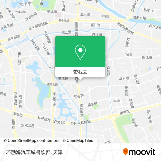环渤海汽车城餐饮部地图