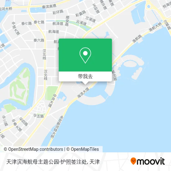 天津滨海航母主题公园-护照签注处地图
