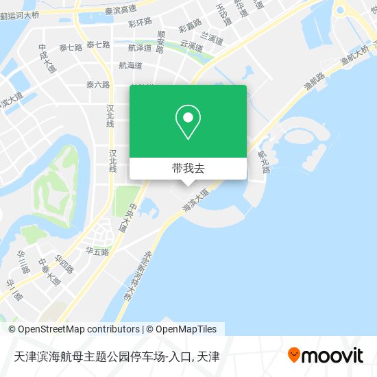 天津滨海航母主题公园停车场-入口地图
