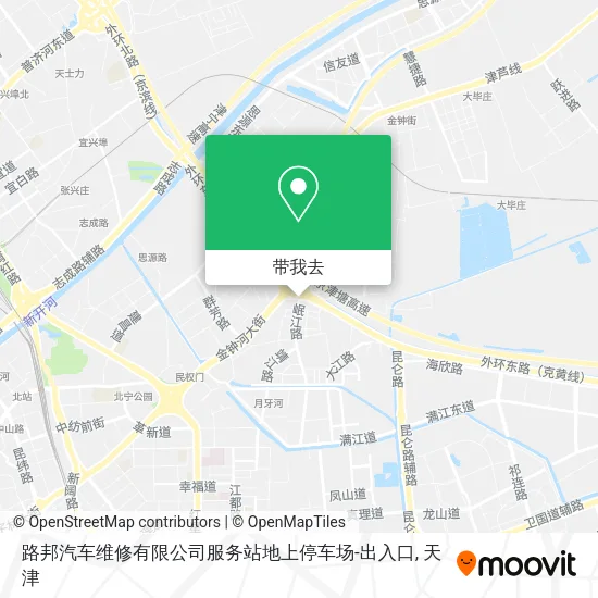 路邦汽车维修有限公司服务站地上停车场-出入口地图