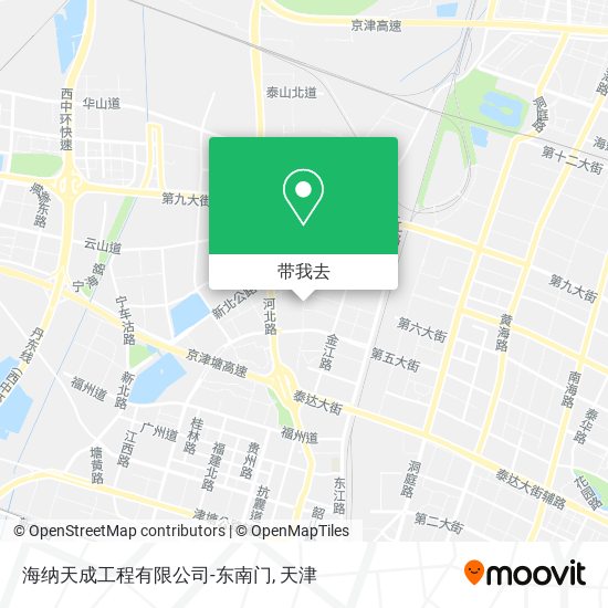 海纳天成工程有限公司-东南门地图