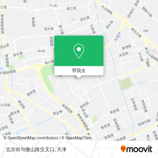北京街与微山路交叉口地图