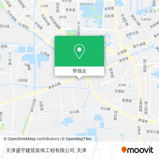 天津盛宇建筑装饰工程有限公司地图