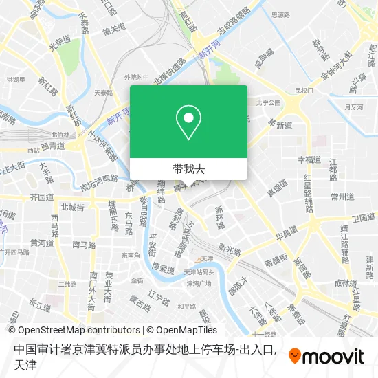 中国审计署京津冀特派员办事处地上停车场-出入口地图