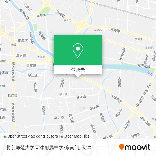 北京师范大学天津附属中学-东南门地图