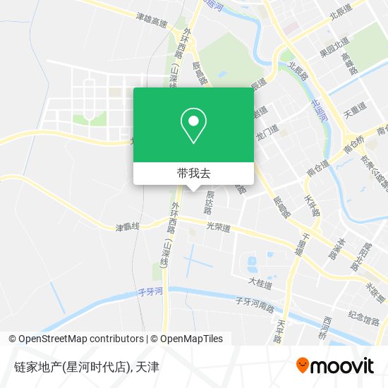 链家地产(星河时代店)地图