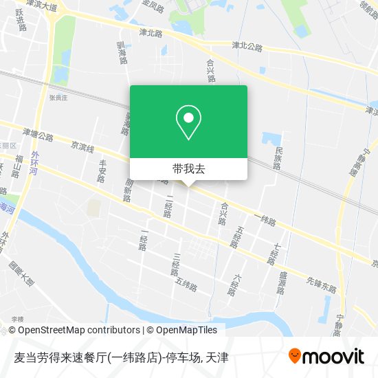 麦当劳得来速餐厅(一纬路店)-停车场地图