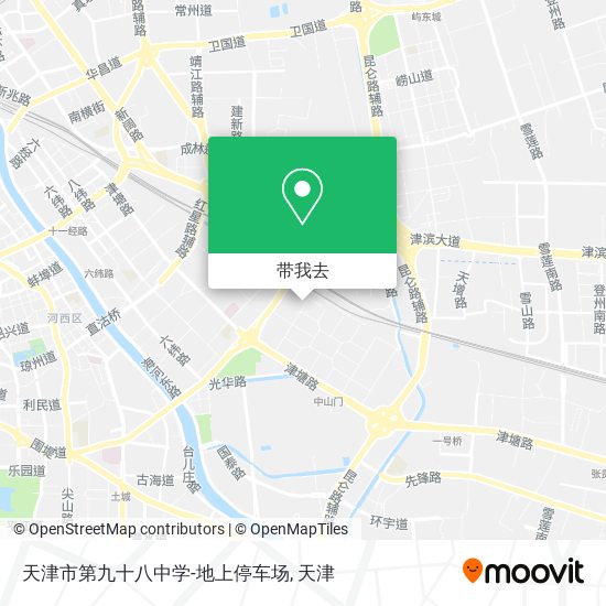 天津市第九十八中学-地上停车场地图