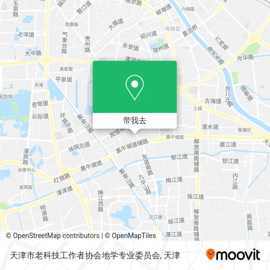 天津市老科技工作者协会地学专业委员会地图