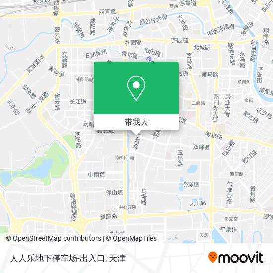 人人乐地下停车场-出入口地图