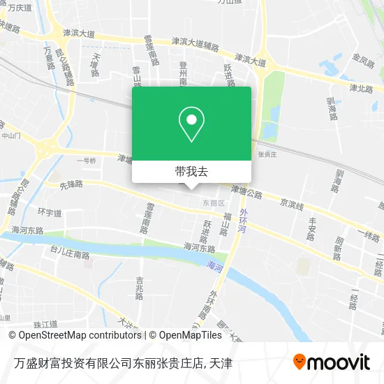万盛财富投资有限公司东丽张贵庄店地图