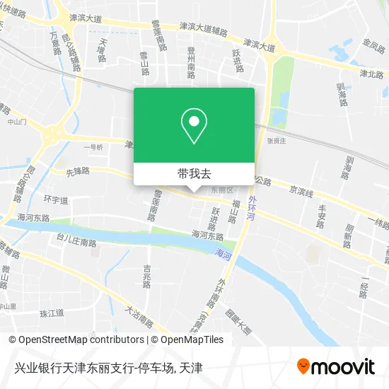 兴业银行天津东丽支行-停车场地图