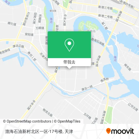 渤海石油新村北区一区-17号楼地图