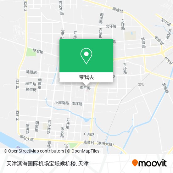 天津滨海国际机场宝坻候机楼地图