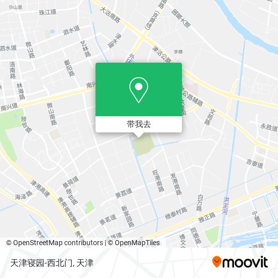 天津寝园-西北门地图