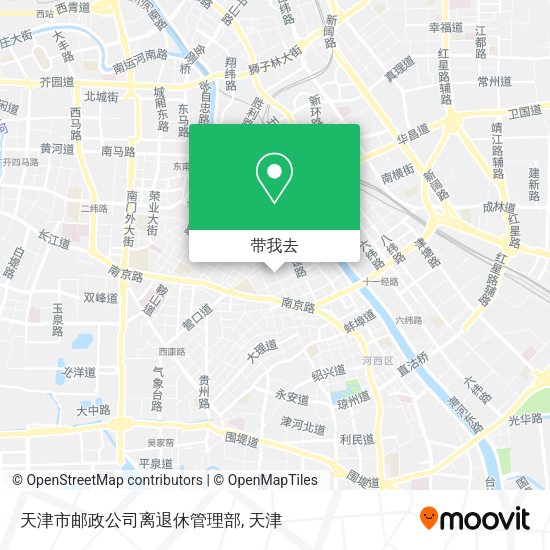 天津市邮政公司离退休管理部地图