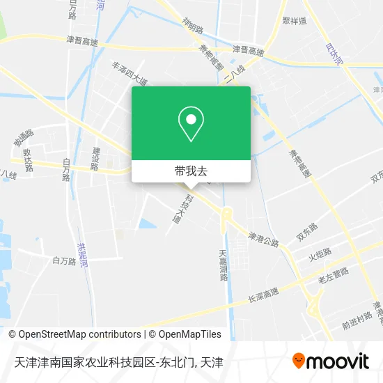 天津津南国家农业科技园区-东北门地图