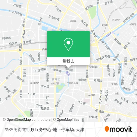 铃铛阁街道行政服务中心-地上停车场地图
