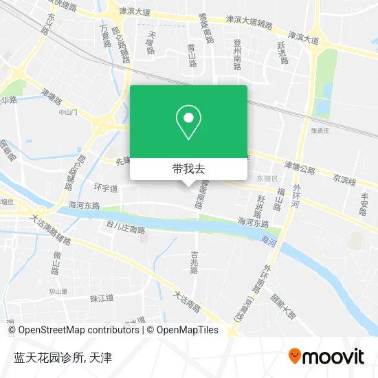 蓝天花园诊所地图