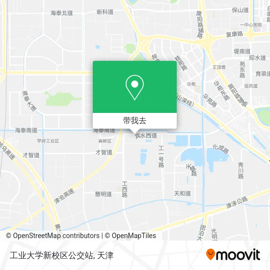 工业大学新校区公交站地图