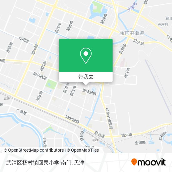 武清区杨村镇回民小学-南门地图