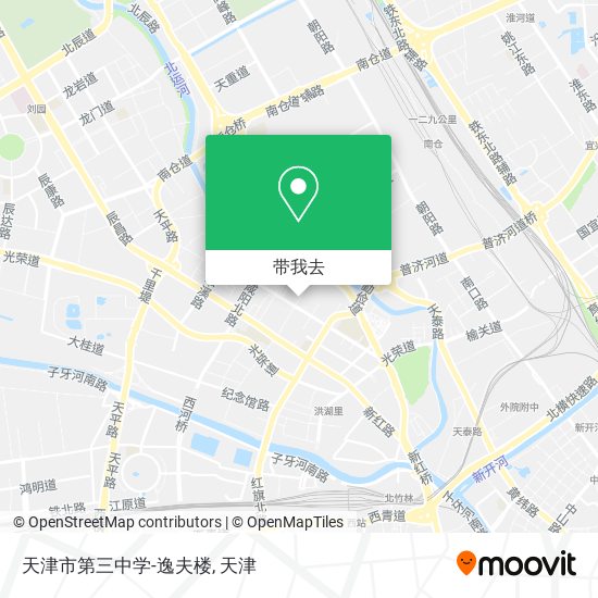 天津市第三中学-逸夫楼地图
