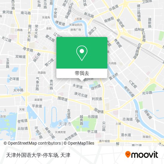 天津外国语大学-停车场地图