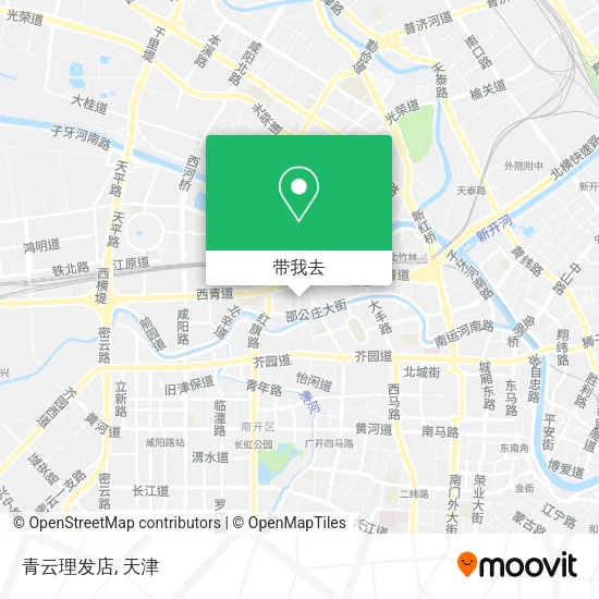 青云理发店地图