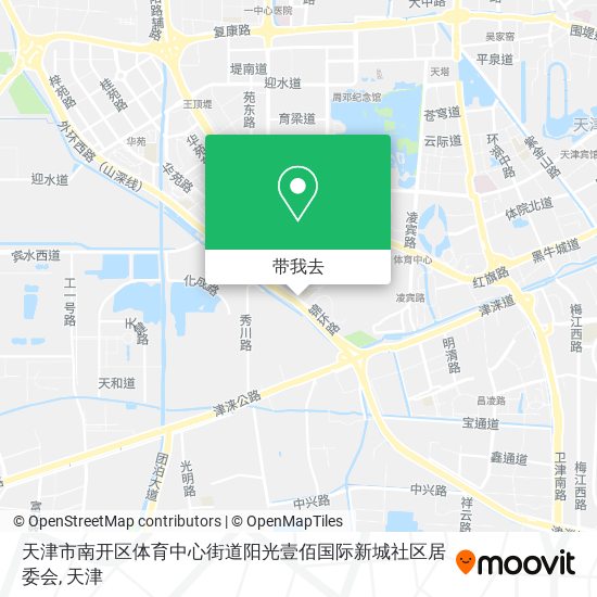 天津市南开区体育中心街道阳光壹佰国际新城社区居委会地图
