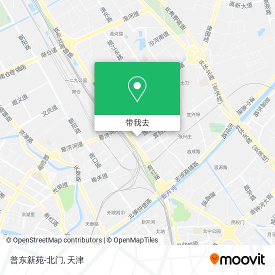 普东新苑-北门地图