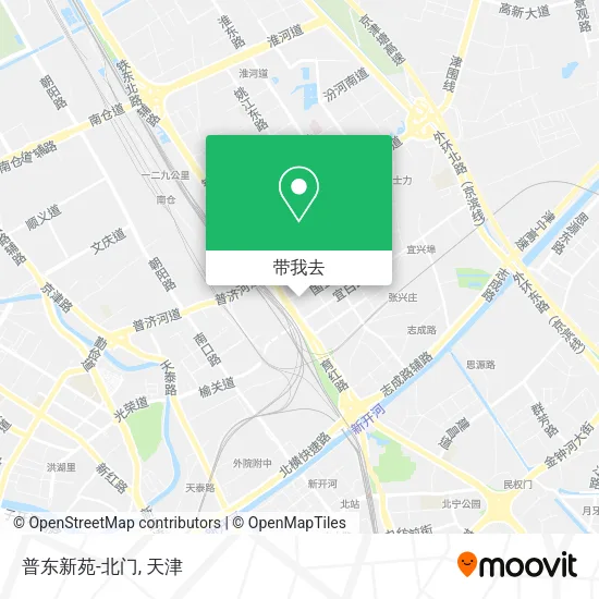 普东新苑-北门地图